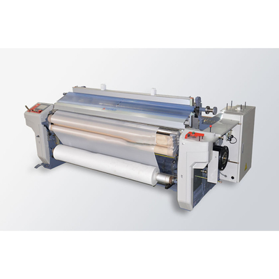 เครื่องทอผ้าความเร็วสูง 2 หรือ 4 สี Air Jet Power Loom พร้อม Staubli Cam หรือ Dobby Shedding