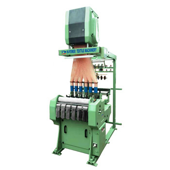 เครื่องทำเทปยืดหยุ่น Loom อิเล็กทรอนิกส์ 1200 RPM Webbing Jacquard Webbing Machine