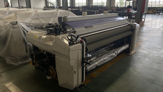 Denim Beam Air Jet Loom เครื่องทอผ้าขนาดเล็กผ้าถักแบบวงกลม